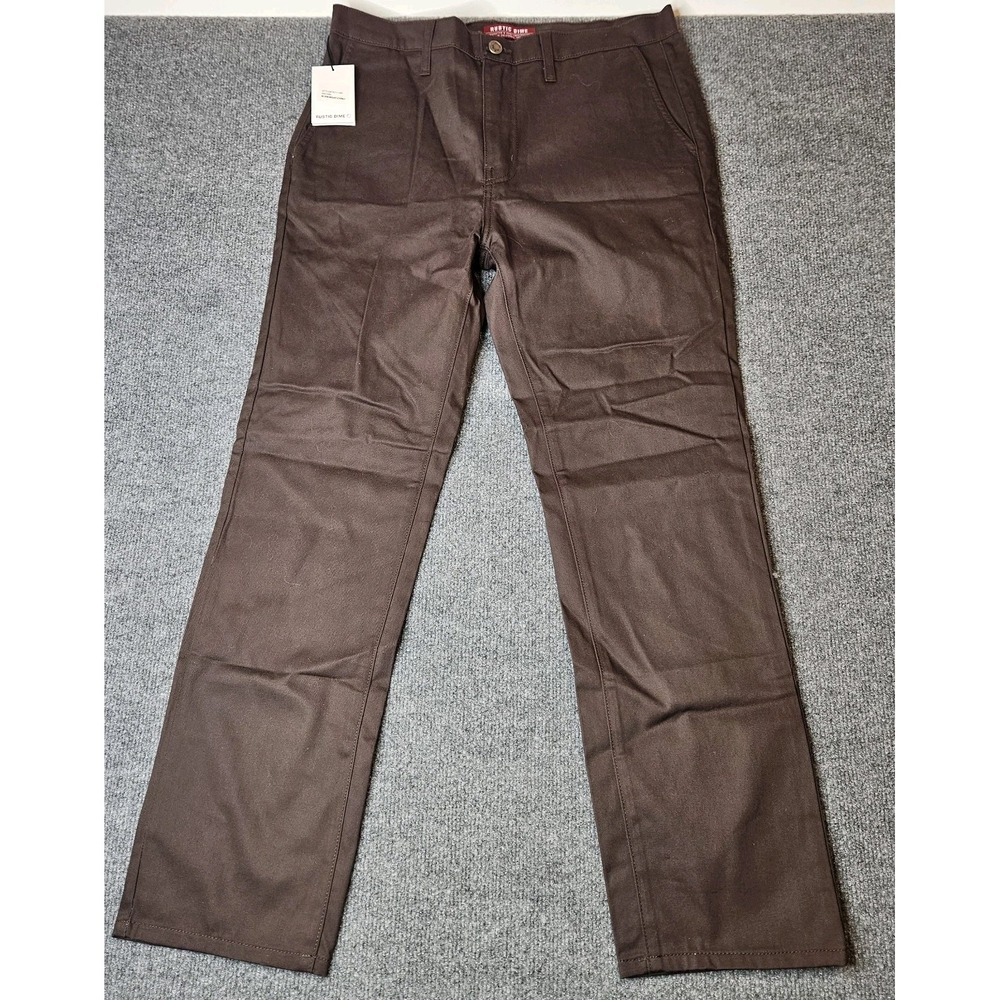 Rustic Dime Workwear Chino Pants Brown Size 32